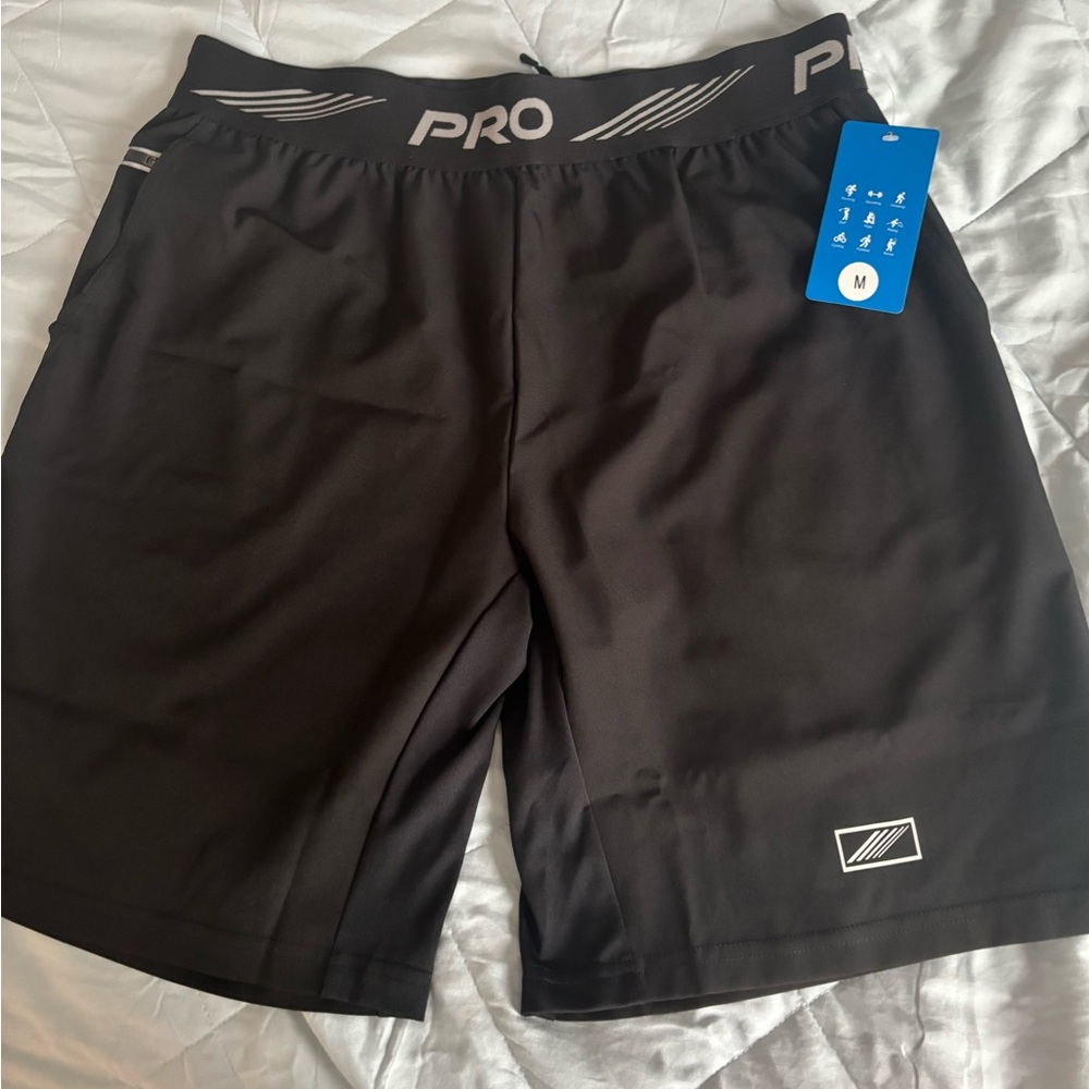 Men’s Workout Running Shorts Size Medium 5” Inseam